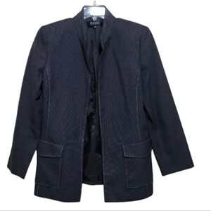 Kasper Women’s Gray OpenFront With Pockets Jacket Sz 14